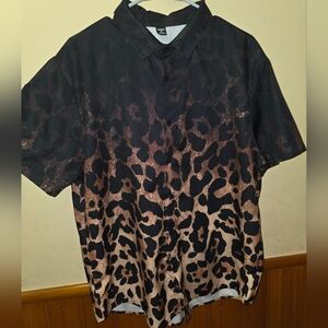 Stylish Leopard Print Casual Shirt
